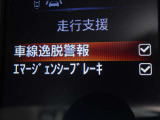 【車線逸脱警報】車線から外れると注意を促します。ドライバーが意図しないのに車線を逸脱した場合に、これを検知して警報で注意喚起する事で安全性を確保!