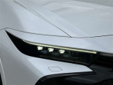 LEDヘッドライトです。デザイン性がよくとても明るいので、夜間の走行や悪天候でも安心です。しかも長寿命!