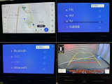 ナビ、メニュー画面、バックモニターの画像です。