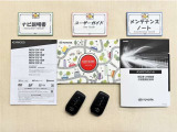基本操作はもちろん、最近の車は装備もどんどん進化しているので困った時に役立つユーザーガイド、整備歴が確認できるメンテナンスノートが付いてます。安心ですね☆☆