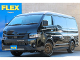 ハイエース長野店までお問い合わせお待ちしております! 新車ハイエースワゴンGLガソリン4WD!フローリング床張り施工!ブラックエディション!