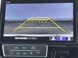 カラービジョンとガイド線で見やすい視点切替式のバックモニター。