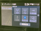 AM・FMやUSB、Bluetoothなど、オーディオの選択肢が画面に並びます。使いたい音源を表示から選べるので、目的に合わせて切り替えたいときに便利。