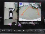 車の真上から見下ろしたような360度視界の良い『アラウンドビューモニター』です♪♪苦手な狭い駐車場、暗い所でも確認ができてとっても安心です♪♪