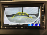 リバースギアに入れるだけで後方の表示へ切り替わります。夜間や雨の日の駐車も楽になりますよ。