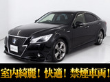★トヨタ クラウンHV 2.5アスリートG★★禁煙車★黒革★22系RSスパッタ18AW★★フルエアロ★アドバンストパッケージ★★リアサンシェード★冷暖房シート★★衝突軽減★障害物センサー★HDDナビ★