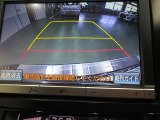 バックモニターはガイドライン付、ハンドル操作に合わせてガイドラインが変化し、苦手なバックをアシストします。