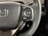 Hondaセンシングの機能のひとつ、アダプティブクルーズコントロール付!アクセルから足を離しても設定したスピードと前車との車間を保ち走行してくれます!車線維持もアシスト☆高速道路で疲労軽減ですね☆