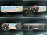 【インタラクティブドライバーディスプレイ】メーターが全て液晶になっており、フルスクリーンのマップを表示する事ができます。目的地を設定すると、連動されるので目線を下げるだけで次の曲がり角がわかります。