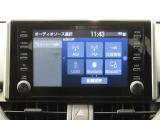 オーディオはAM/FMラジオ・フルセグTV・Bluetooth機能付き。CD/DVDの再生も可能です。