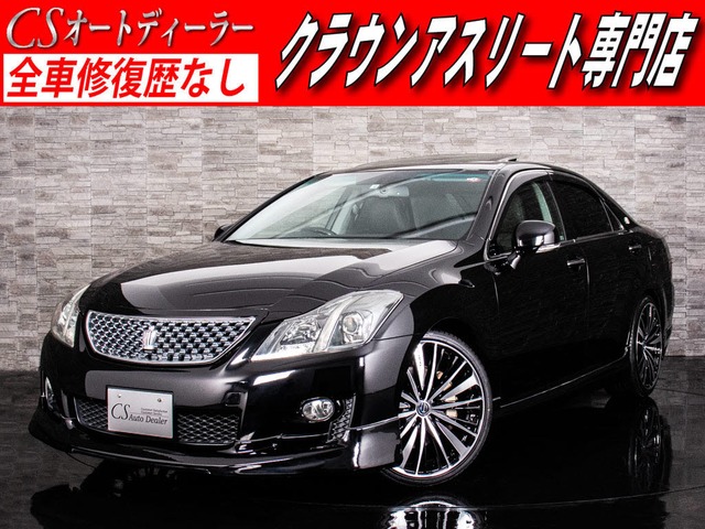 中古車 トヨタ クラウンアスリート クラウン 3 5アスリート 黒本革 Sr Newaw フルエアロ Ld 52 168km ブラック 千葉県 125 2万円 中古車情報 中古車検索なら 車選び Com